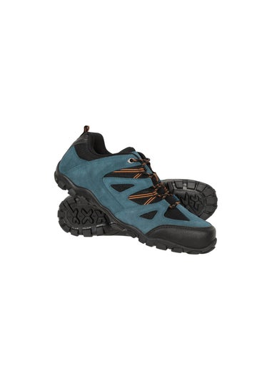 Mountain Warehouse Blue Outdoor III Suede Walking Shoes