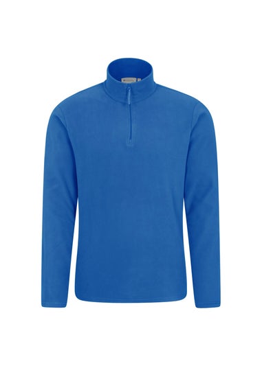 Mountain Warehouse Blue Camber II Half Zip Fleece Top