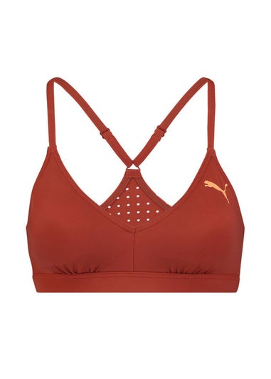 Puma Brown Sporty Bikini Top