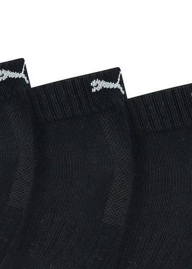 Puma Black/White Cushioned Ankle Socks (Pack of 3)