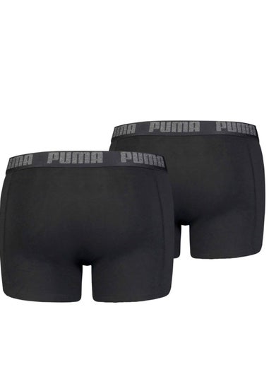Puma Black Basic Boxer Shorts (Pack of 2) - Matalan