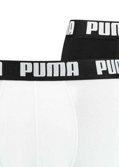 Puma Black/White Basic Boxer Shorts (Pack of 2)