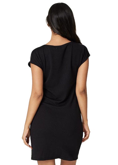 Izabel London Grey Sequin Colour Block Short Dress