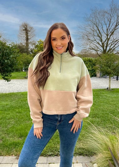 In The Style Jac Jossa Half Zip Sweatshirt