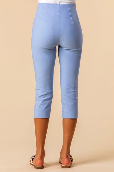 Roman Light Blue Cropped Stretch Trouser