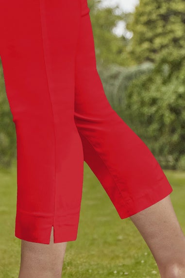 Roman Red Cropped Stretch Trouser