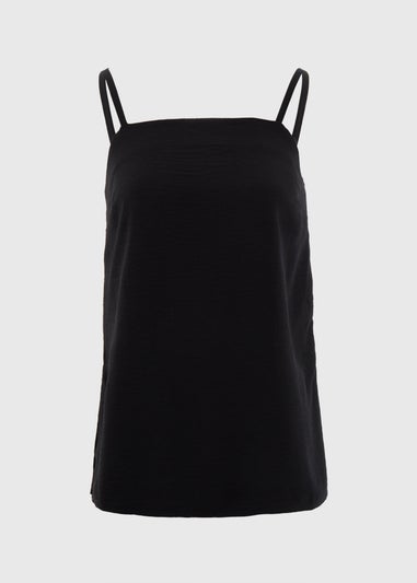 Black Longline Cami Top