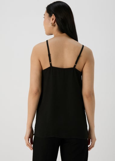 Black Longline Cami Top