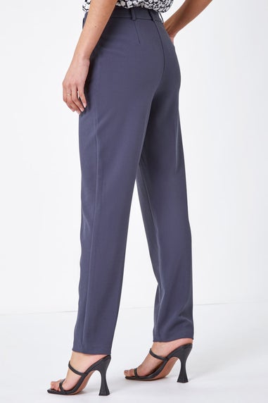 Roman Dark Grey Long Straight Leg Stretch Trouser