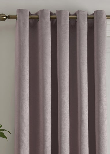 Fusion Strata Dimout Pink Eyelet Single Panel Door Curtain