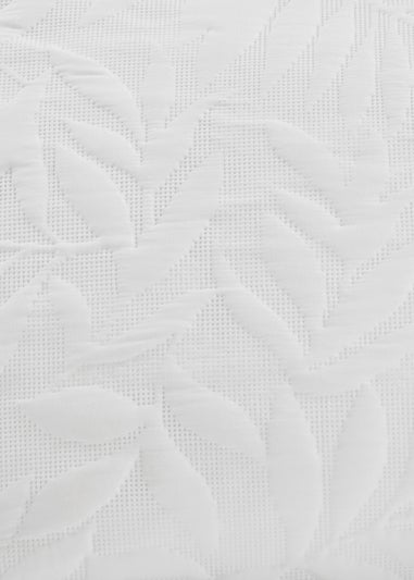 Serene Luana Soft Touch Pinsonic White Bedspread