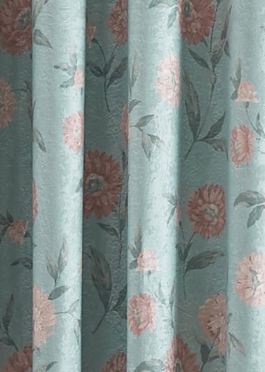 Dreams & Drapes Dahlia Dimout Blue Eyelet Curtains