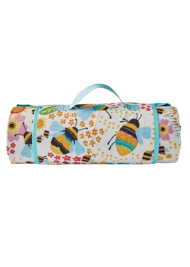 Fusion Buzzy Bee Yellow Picnic Blanket