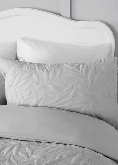 Serene Luana Soft Touch Silver Duvet Cover Set