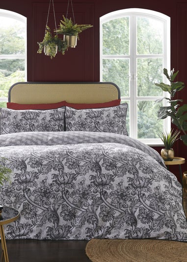 Laurence Llewelyn-Bowen Heart of The Home Sateen Black Duvet Cover Set