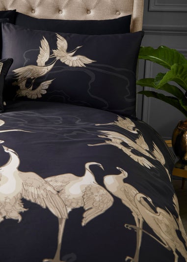 Laurence Llewelyn-Bowen Kireina Black Duvet Cover Set