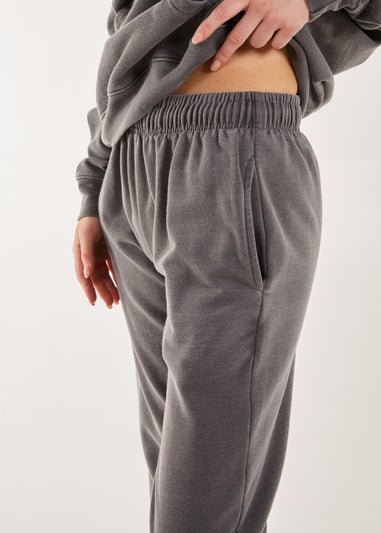 Pink Vanilla Grey Washed Tracksuit Bottoms