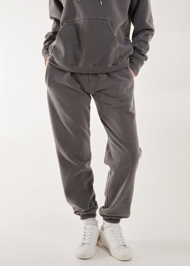 Pink Vanilla Grey Washed Tracksuit Bottoms