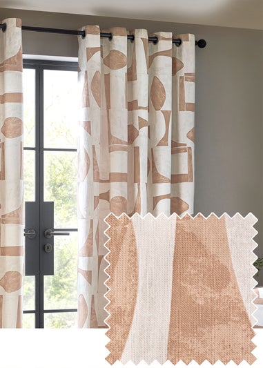 Hoem Carro Abstract Eyelet Curtains