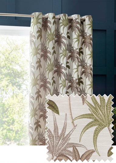 Wylder Tropics Galapagos Jacquard Eyelet Curtains