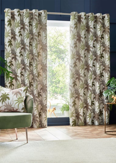 Wylder Tropics Galapagos Jacquard Eyelet Curtains