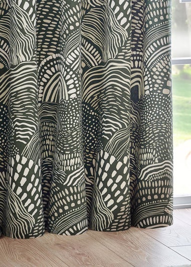 Hoem Nola Abstract Eyelet Curtains