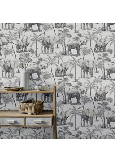 Arthouse Safari Elephant Charcoal