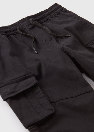 Boys Black Cargo Trousers (1-7yrs)