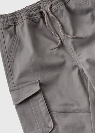 Boys Grey Cargo Trousers (1-7yrs)