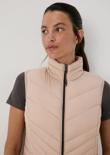 Souluxe Beige Padded Sports Gilet