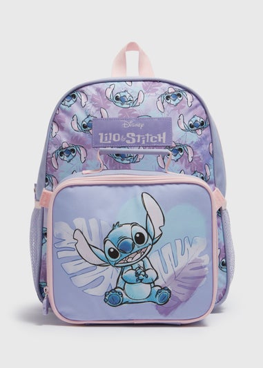 Disney Kids Purple Stitch Backpack Sets