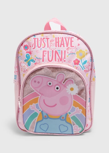 Peppa Pig Pink Backpack (30cm x 23cm x 9.5cm)