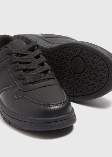 Boys Black School Trainers (Younger 10-Older 6)