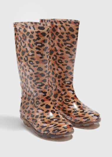 Leopard print wellies best sale