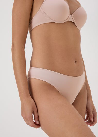 Light Nude Microfibre Brazilian Knickers