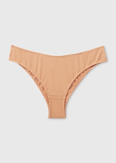 Warm Nude Microfibre Brazilian Knickers