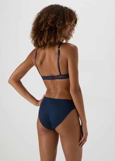 Navy Embroidered Co Ord Bra
