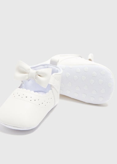 Baby White Mary Jane Shoes (Newborn-18mths)