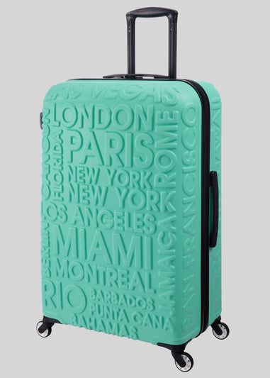 IT Luggage Green Hard Shell City Suitcase