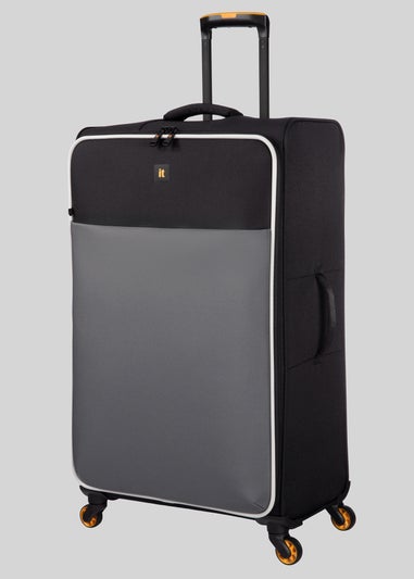 IT Luggage Charcoal Soft Suitcase