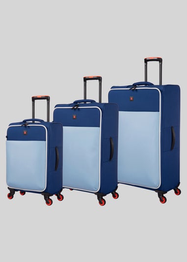 IT Luggage Navy Soft Suitcase