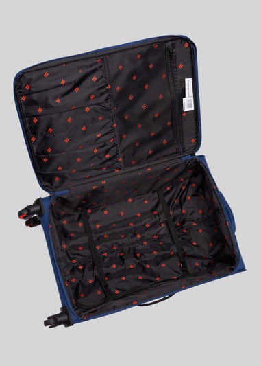 IT Luggage Navy Soft Suitcase