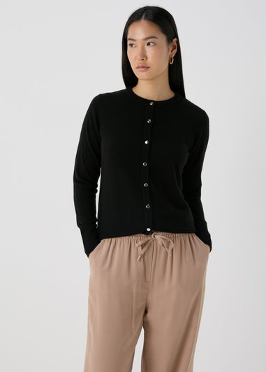 Black Button Up Cardigan
