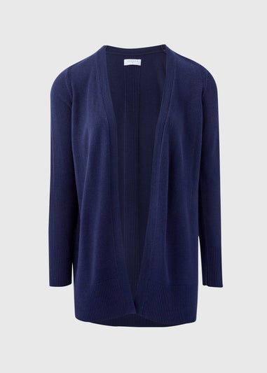 Navy Ribbed Cardigan