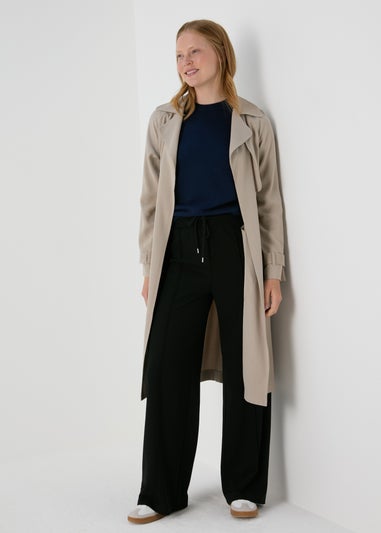 Navy Plain Ribbed Jumper