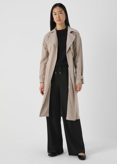 Black Plain Ribbed Jumper