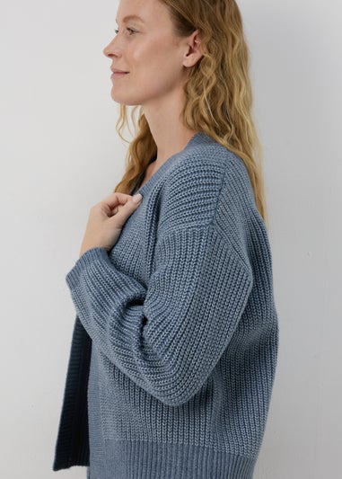 Blue Knitted Cardigan