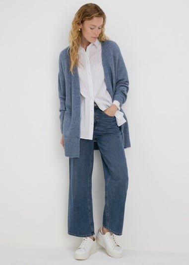 Blue Longline Cardigan