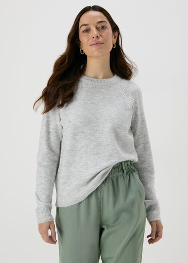 Grey Marl Soft Jumper