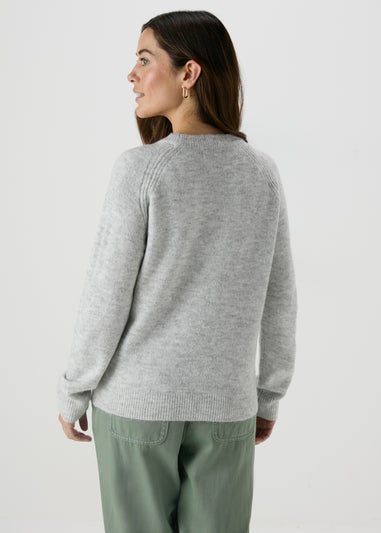 Grey Marl Soft Jumper